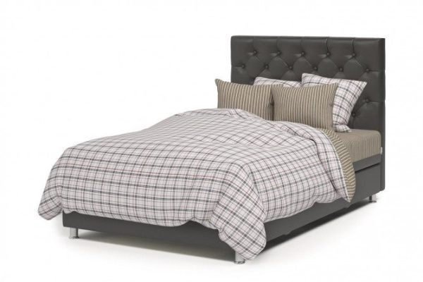 Ottoman with lifting mechanism Charmel chocolate color, beige 100x198 cm