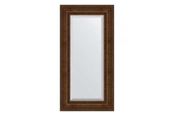 Wall mirror with bevel in a baguette frame EVOFORM aged bronze 72x162 cm