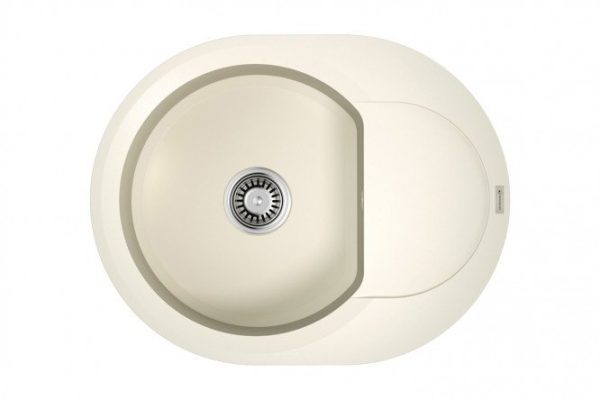 Inset sink with wing OMOIKIRI Sakaime 60E-WH 4993136, white 60x47x19.5 cm