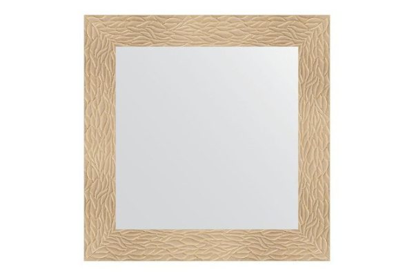 Wall mirror in a baguette frame EVOFORM golden dunes 80x80 cm