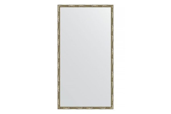 Wall mirror in a baguette frame EVOFORM Silver bamboo 67x127 cm