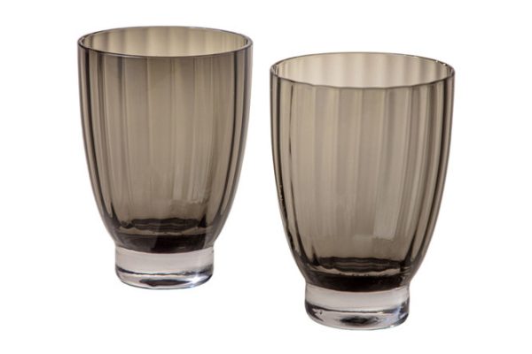 Set of glasses Lefard Mirage Gray 385 ml, Glass, 2 pcs.