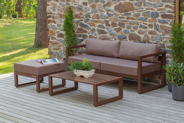 Garden furniture set Capri color brown