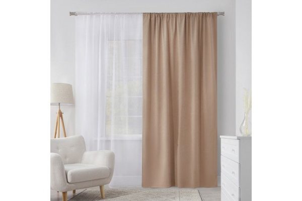 Ribbon curtain MICASA Aliya 150x260 cm, 1 piece, beige