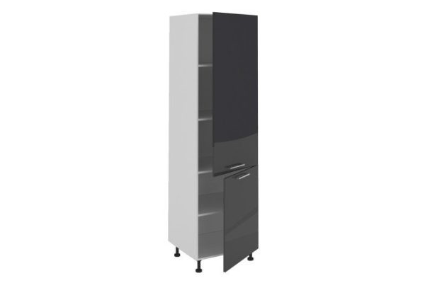 Set of fronts for cabinet-case Amika color black graphite