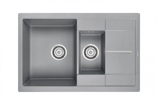 Inset sink with wing PAULMARK Feste PM237850-GRM 77.5x49.5x19.5 cm