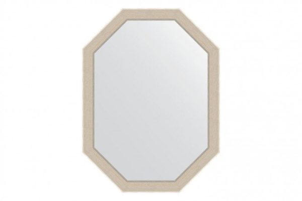Wall mirror in a baguette frame EVOFORM Polygon BY 7283, etched silver 59x79 cm