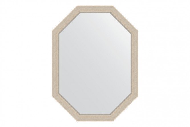 Wall mirror in a baguette frame EVOFORM Polygon BY 7283, etched silver 59x79 cm
