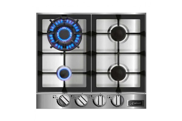 Gas hob KG 6357 Turbo, stainless steel 58 cm