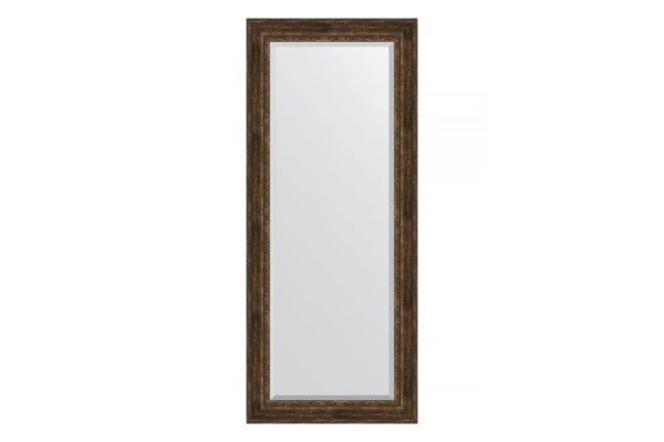 Floor mirror with bevel in a baguette frame EVOFORM BY 6140 aged wood with ornament 87x207 cm