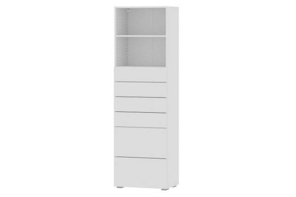 Children's rack Oscar mini with 6 drawers 60x194x39.6 cm
