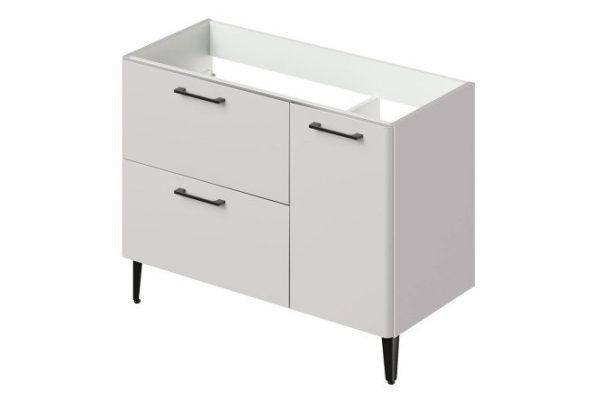 Floor-standing sink cabinet Nais 2.0 99.5 cm, color ceramic frame, ceramic facade