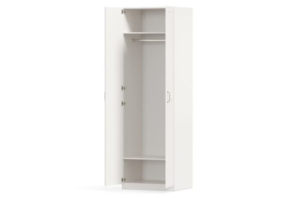Wardrobe 2-door Oscar Siena 75x236x59.6 cm, white