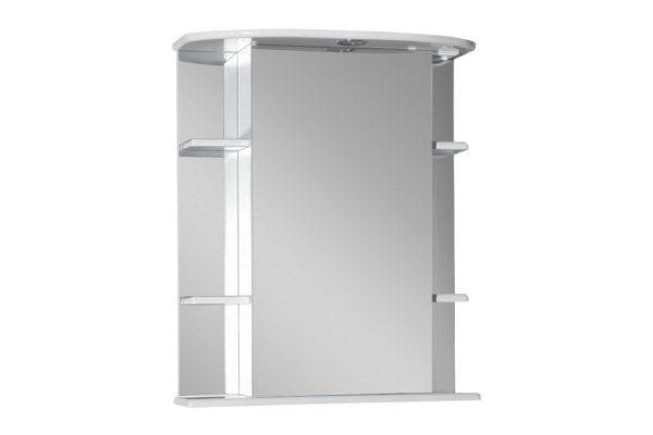 Mirror-cabinet Magnolia 55 E-Mag04055-01SvL with LED backlighting 55x72x25 cm, Left