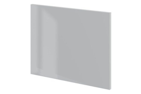 High drawer front of Amika cabinet gray pearlescent gloss 44.6x35.6 cm, color gray pearlescent gloss