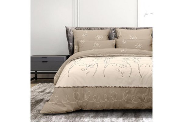 Bed linen set Violet Montmartre Ranfors 148x215 cm, 1.5 sleeping