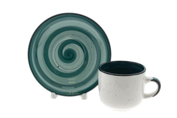 Tea pair Elrington Airbrush Sea Breeze 260 ml, Ceramic