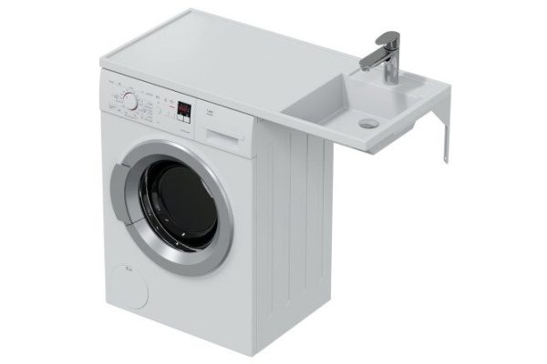 Wall-hung washbasin SANTA Leader above the washing machine right Wall-hung, 100x10.8x48.2 cm