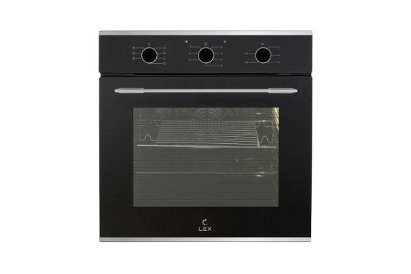 Electric oven LEX EDM 075 BL, black 59.5x59.5x53 cm