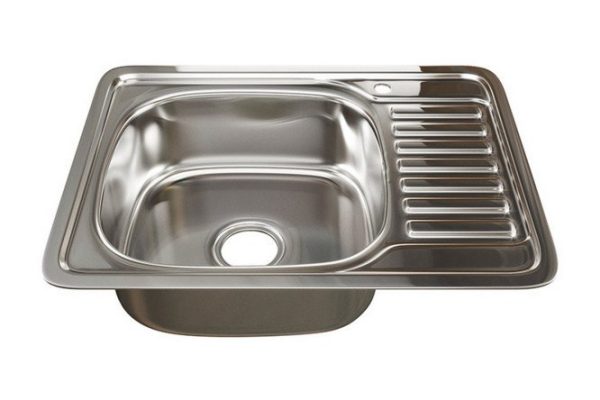 Inset sink with drainer MIXLINE 528193 left outlet 3 1/2 65x50x16 cm