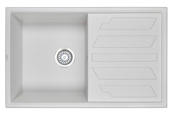 Inset sink with drainer GRANULA Granula 8002 79x50x20 cm