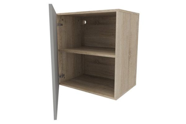 Cabinet with door Oscar 60x64 cm, Sonoma oak/dusty gray gloss