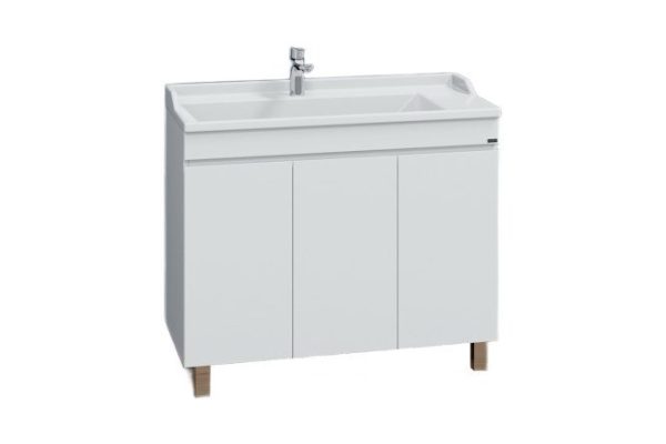 Floor stand SANTA Mars 100 700297 3 doors 99.5 cm, frame color white, facade white