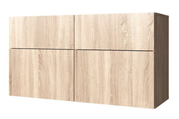 Cabinet 4 drawers Oscar 120x64 with push to open, Sonoma oak