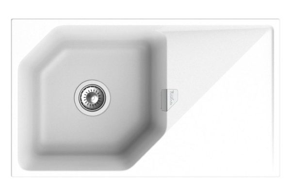 RIVELATO Locus LS-85 mortise sink with drainer 85x50x20 cm