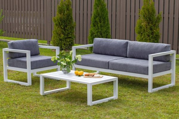 Garden furniture set Capri white