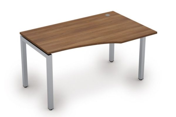 Avance curved table 140x75x90 cm, right