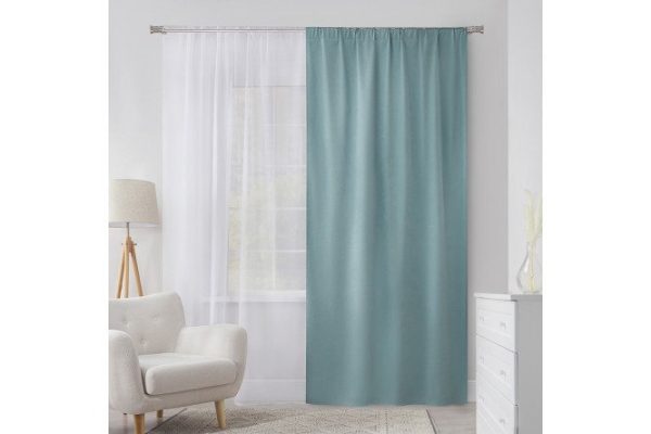 Ribbon curtain MICASA Aliya 150x260 cm, 1 piece, color pale turquoise
