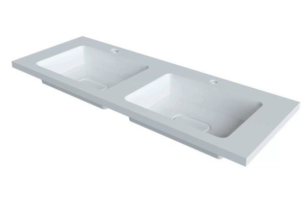 Bathroom sink Modul 2911020342 Semi-built-in, 120x12.8x45 cm