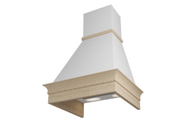 Hood ELIKOR Daniela 60P-650-P3L KV II M-650-60-273 color white moiré, natural ash, 60x65x50.2 cm