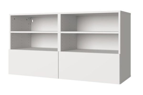 Cabinet 4 shelves and 2 drawers Oscar 120x64 with closers