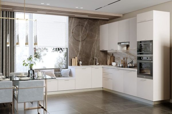 Modular kitchen set Chloe 2.83x2.23 m cashmere