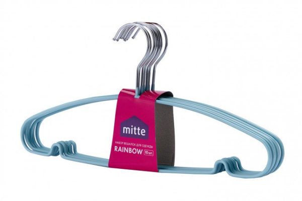 Set of clothes hangers MITTE Rainbow blue 10 pcs.