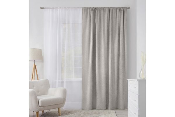 Ribbon curtain ESTUDI BLANCO Basile 200x280 cm, 1 piece, light gray