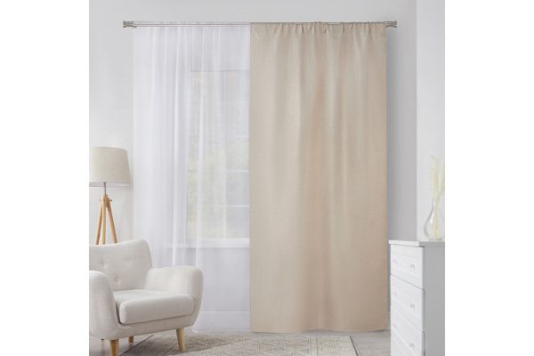 Ribbon curtain MICASA Kosett 144x280 cm, 1 piece, beige