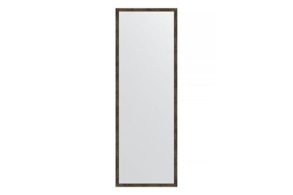 Wall mirror in a baguette frame EVOFORM BY 1062 twisted bronze 48x138 cm