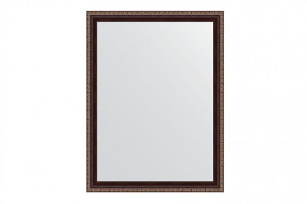 Wall mirror in a baguette frame EVOFORM BY 3644 mahogany with ornament 63x83 cm