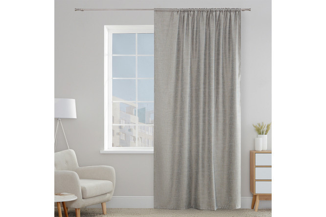 Curtain MICASA Sheggy 180x280 cm, 1 piece, dark brown
