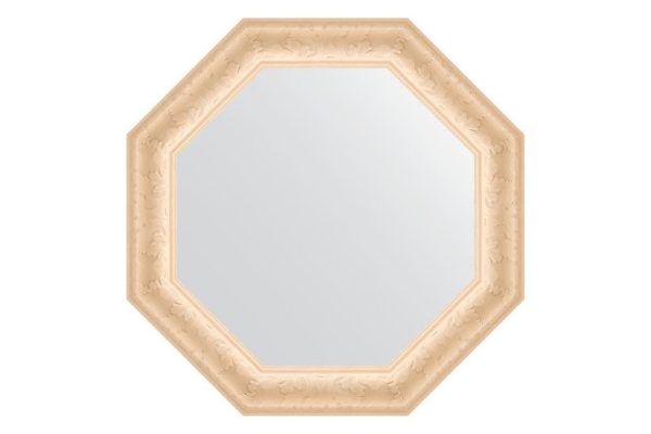 Wall mirror in a baguette frame EVOFORM Octagon BY 3770, old plaster 65.2x65.2 cm