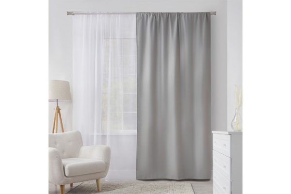 Curtain MICASA Harper 145x260 cm, 1 piece, light gray