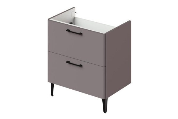 Floor-standing sink cabinet Nais 2.0 69 cm, frame color amaretti, facade amaretti
