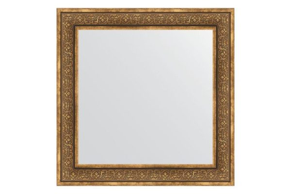 Wall mirror in a baguette frame EVOFORM Bronze monogram 73x73 cm