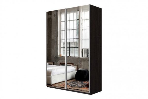 f401a192c8a1e7325c8322b8bc769a26.jpg Sliding wardrobe 2-door Cors 120x230 cm, wenge, mirror facade