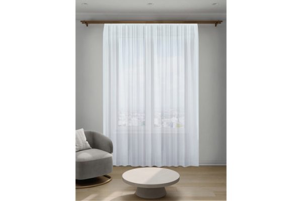 Tulle on Decofest Prima ribbon 300x270 cm, 1 piece, white