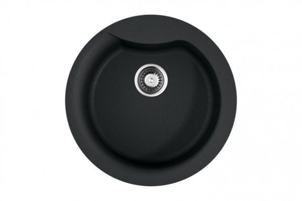 Inset sink OMOIKIRI Yasugata 48R-BL 4993130, black 48.5x48.5x21 cm