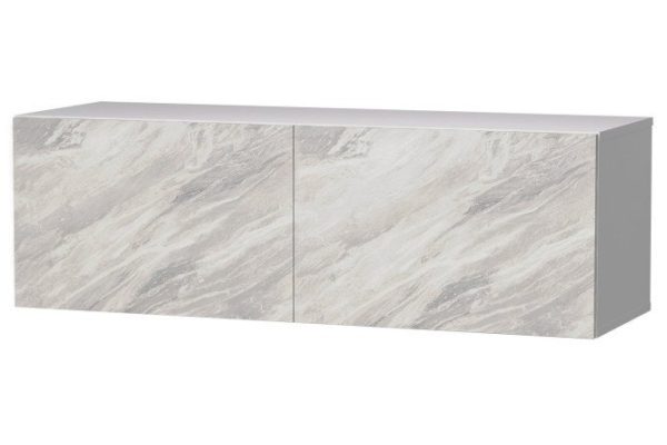 Cabinet with drawers Oscar Statuario 120x38 with closers, white / statuario